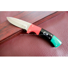 Cuchillo fijo manija colorida (SE-4046)